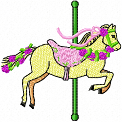Horses Embroidery Design 2